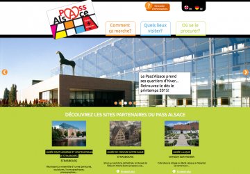 Site Pass Alsace : accueil